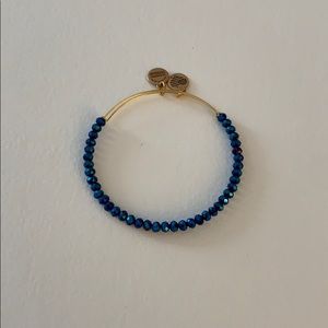 Alex and Ani Metallic Blue Beaded Bangle